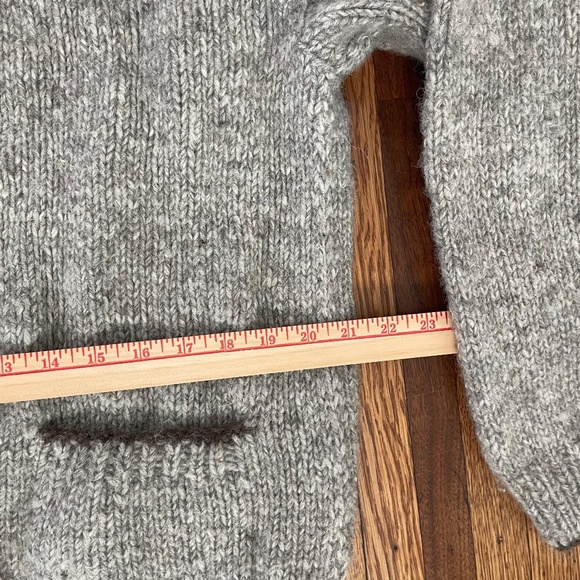 Joseph Anthony Chunky Hand Knitted Wool Cardigan, Men's Medium - Picture 9 of 10